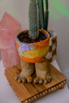 Vibrant Gradient Ceramic Toe Planter