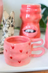 Pink Heart Ceramic Mug