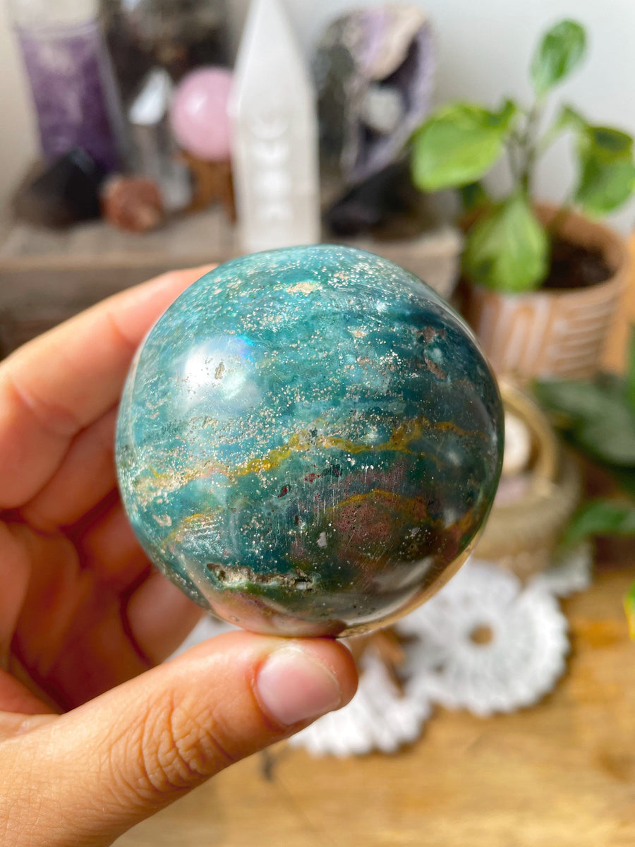 Grade A Ocean Jasper Sphere #4 – Mercuryxshop