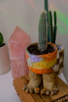 Vibrant Gradient Ceramic Toe Planter