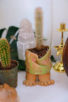 Groovy Ceramic Toe Planter