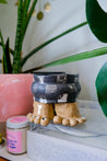B&W Checkerboard Ceramic Toe Planter