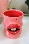 Red Heart Lip Planter