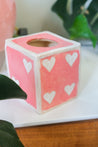 Pink 7 of Hearts Single Dice Vase