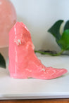 Pink Cowboy Boot Ceramic Vase