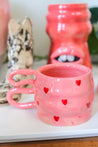 Pink Heart Ceramic Mug