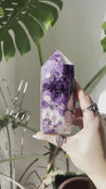 Chevron Amethyst Crystal Tower #2| Self Standing Crystal