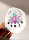 LIMITED EDITION MercuryX Evolution Rainbow Decal Lotus Flower Moon Phase Window Sticker