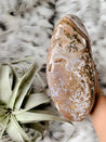 HUGE Rainbow Ocean Jasper Cut-Base Freeform with Vugs and Orbs