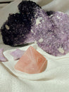 Rose Quartz Carved Eye Pyramid