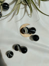 Mini Crystal Bundle | Black Agate Amethyst Mini Sphere with Mini Moon Sphere Stand | Gift Giving | Crystal Gifts | Healing Crystal Gift