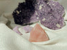 Rose Quartz Carved Eye Pyramid