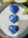 Lapis Lazuli Mini Crystal Heart Stand, Polished Lapis Lazuli Heart, Meditation Heart, Unique Crystal, Divination Heart, Natural Crystal