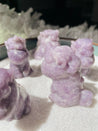 Lepidolite Unicorn Crystal Carving