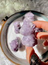 Lepidolite Unicorn Crystal Carving