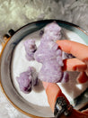 Lepidolite Unicorn Crystal Carving
