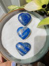 Lapis Lazuli Mini Crystal Heart Stand, Polished Lapis Lazuli Heart, Meditation Heart, Unique Crystal, Divination Heart, Natural Crystal