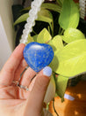 Lapis Lazuli Mini Crystal Heart Stand, Polished Lapis Lazuli Heart, Meditation Heart, Unique Crystal, Divination Heart, Natural Crystal