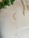 Textured Stain Glass Moon Sun Catcher Mobile