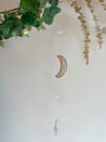 Textured Stain Glass Moon Sun Catcher Mobile