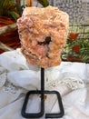 Pink Amethyst Portal Crystal Cluster with Custom Stand #2