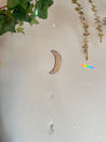 Textured Stain Glass Moon Sun Catcher Mobile