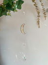 Textured Stain Glass Moon Sun Catcher Mobile