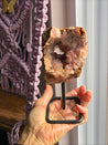 Pink Amethyst Portal Crystal Cluster with Custom Stand #2