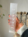 Satin Spar “Selenite” Carved Moon Phase Charging Plate from Maracco