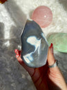 Orca Agate Polished Crystal Flame #5