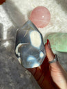 Orca Agate Polished Crystal Flame #5