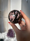 Juicy Rhodonite Crystal Sphere