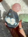 Orca Agate Polished Crystal Flame #5
