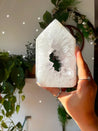 Clear Quartz Crystal Portal Crystal With Custom Stand