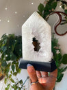 Clear Quartz Crystal Portal Crystal With Custom Stand