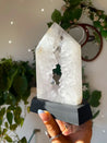 Clear Quartz Crystal Portal Crystal With Custom Stand