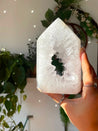 Clear Quartz Crystal Portal Crystal With Custom Stand