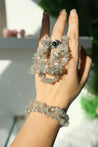 Natural Labradorite Chip Bracelet | High Flash Specimen | Stone Healing Crystal Labradorite Gemstone Gift For Her