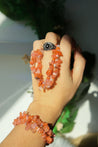Natural Carnelian Chip Bracelet | Amazing Quality |