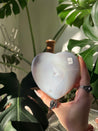 Druzy Large Agate Heart Crystal #1