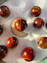 Mini Bundle : Flash Tigers Eye Sphere Mini Sphere & Mini Moon Stand