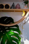 Textured Yellow Moon Mobile | Rainbow Reflection