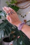 Purple Perfection: Amethyst Chip Bracelet