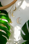 Textured Stain Glass Moon Sun Catcher Mobile