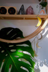 Textured Yellow Moon Mobile | Rainbow Reflection