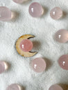 Mini Crystal Bundle | Rose Quartz Mini Sphere with Mini Moon Sphere Stand | Gift Giving | Crystal Gifts | Healing Crystal Gift Active