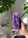 Chevron Amethyst Crystal Tower #2| Self Standing Crystal