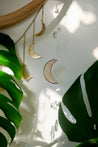 Textured Stain Glass Moon Sun Catcher Mobile