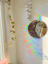 Wooden Crescent Moon Mirror
