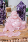 Rose Quartz Buddha Crystal Carving